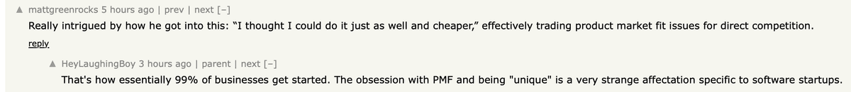 Comments from the Hacker News thread